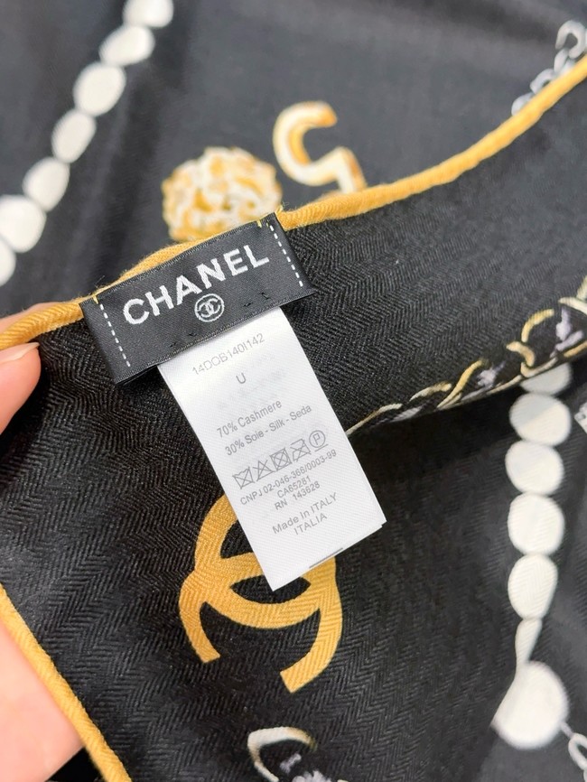 Chanel Square Scarf Silk Jacquard XT266