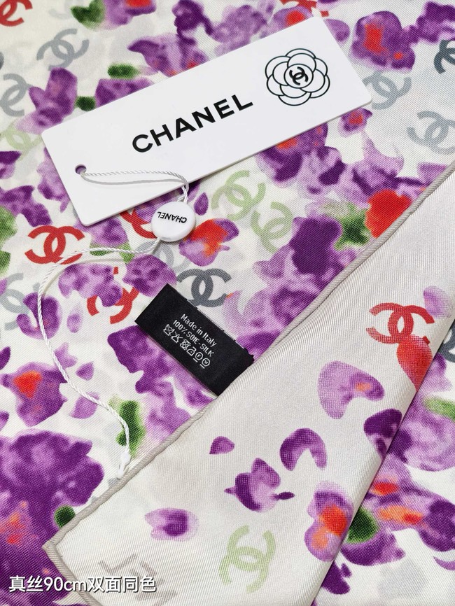 Chanel Square Scarf Silk Jacquard XT288