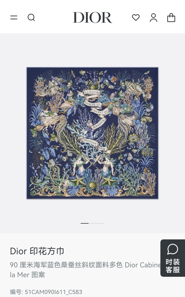 Dior Shawl Cashmere and Silk Jacquard KY092