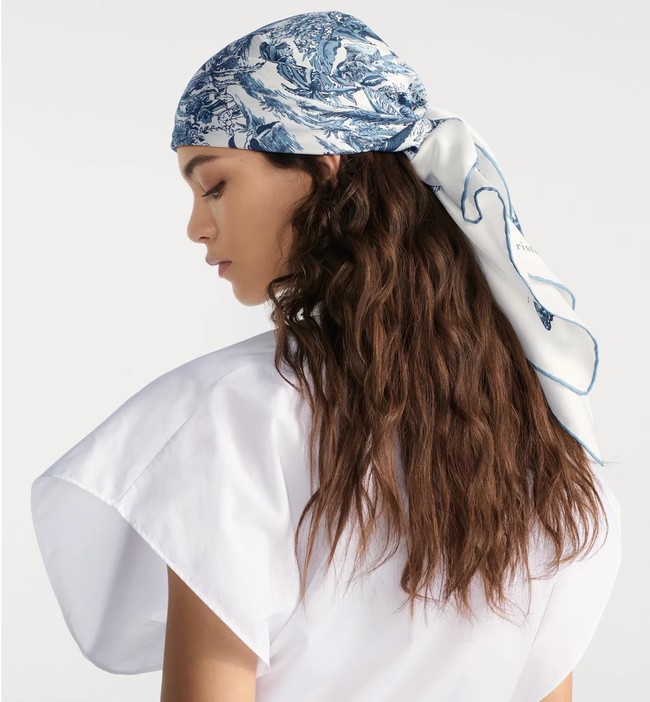 Dior Silk Twill Square Scarf KY076