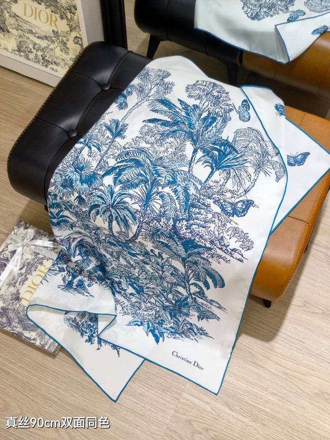 Dior Silk Twill Square Scarf KY076