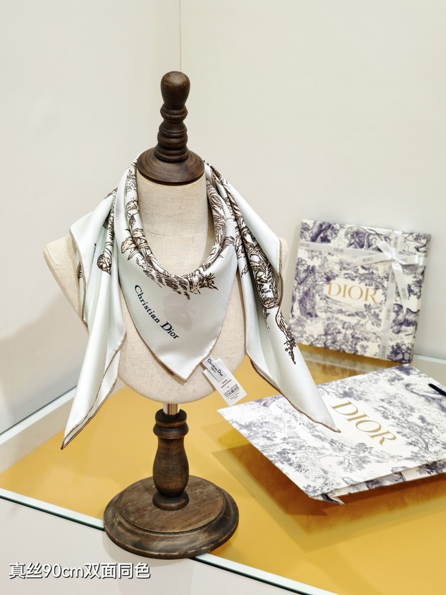 Dior Silk Twill Square Scarf KY077