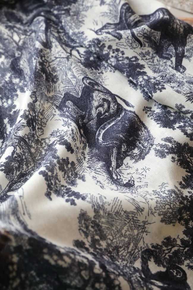 Dior Shawl Wool Silk and Cotton KY181