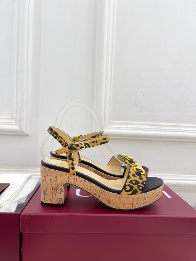 Gucci Womens Horsebit flatform sandal 45096-3