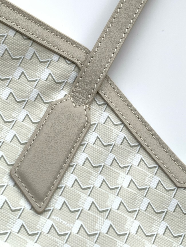 Goyard Calfskin Leather Tote Bag PM M8003 gray