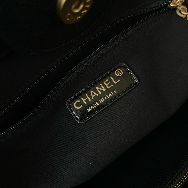 Chanel LARGE SHOPPING BAG Sheepskin AS3257 black