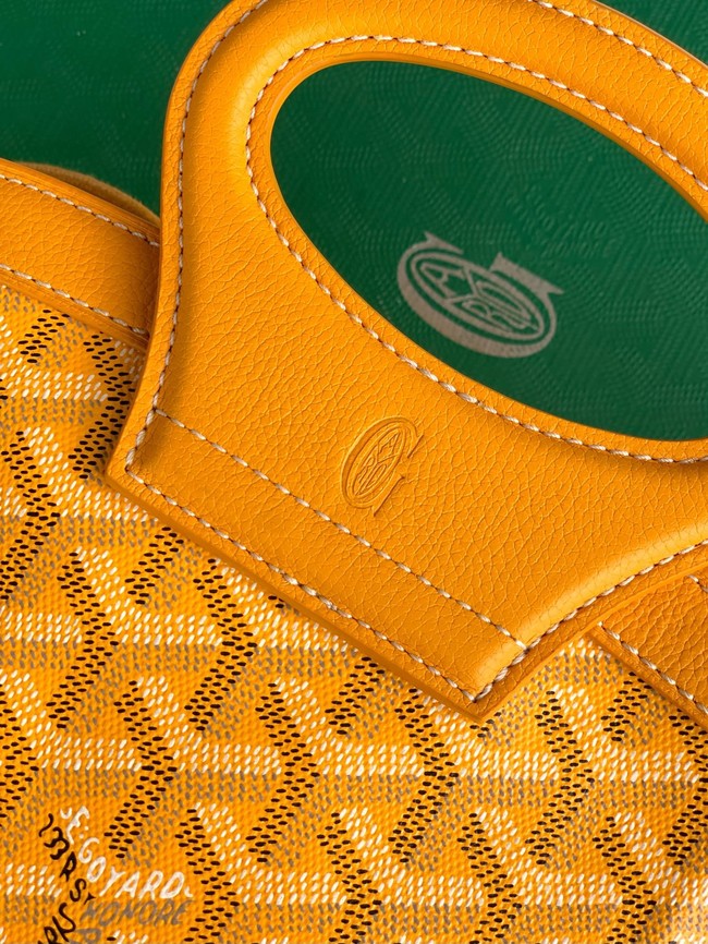 Goyard Calfskin Leather Tote Bag PM 00249 yellow