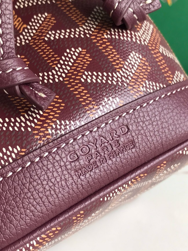 Goyard petit flot drawstring Bag MINI 20251 burgundy
