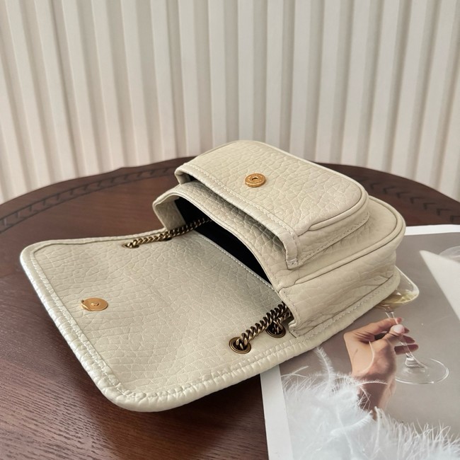 Saint Laurent NIKI small in grained lambskin 633178 BLANC VINTAGE