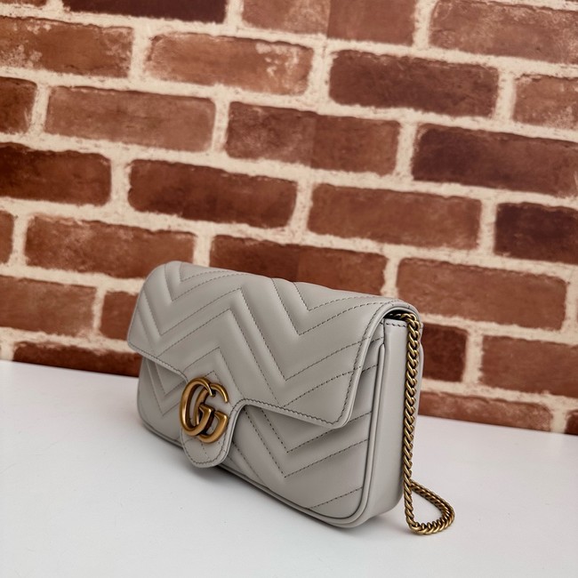 Gucci GG Marmont small shoulder bag 751526 light gray