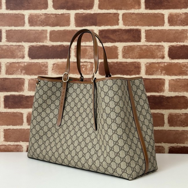 Gucci GG Emblem maxi tote bag 815212 brown