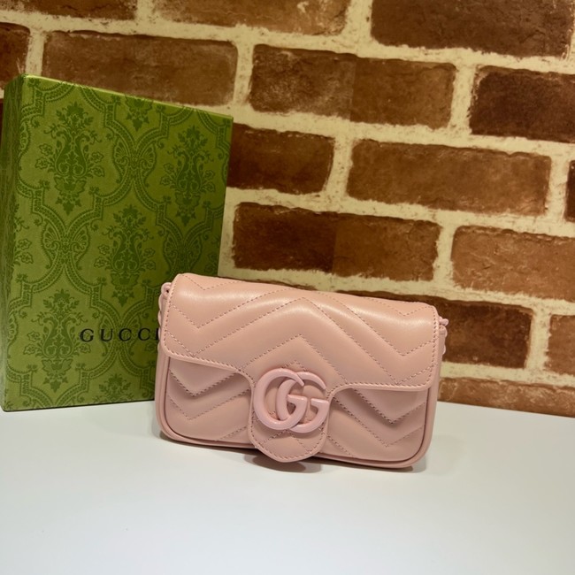 Gucci GG Marmont mini shoulder bag 699757 pink