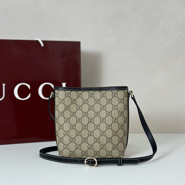 Gucci GG Emblem nano bucket bag GG canvas 847090 black