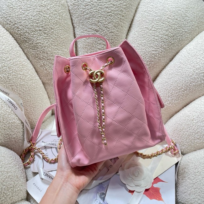 CHANEL 25 Medium Backpack AS5600 pink