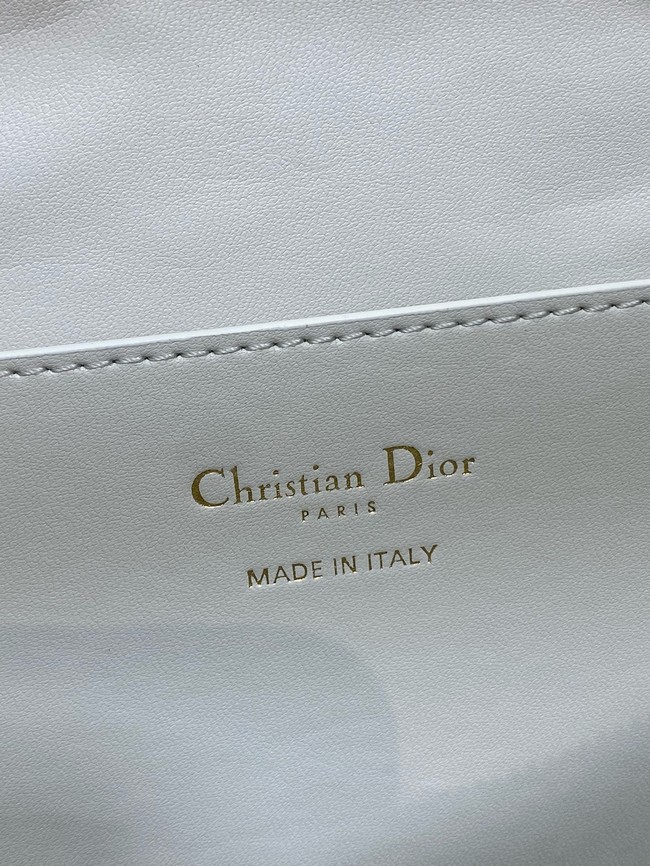 Dior Large D-Dream Bag Macrocannage Lambskin M6322 Latte