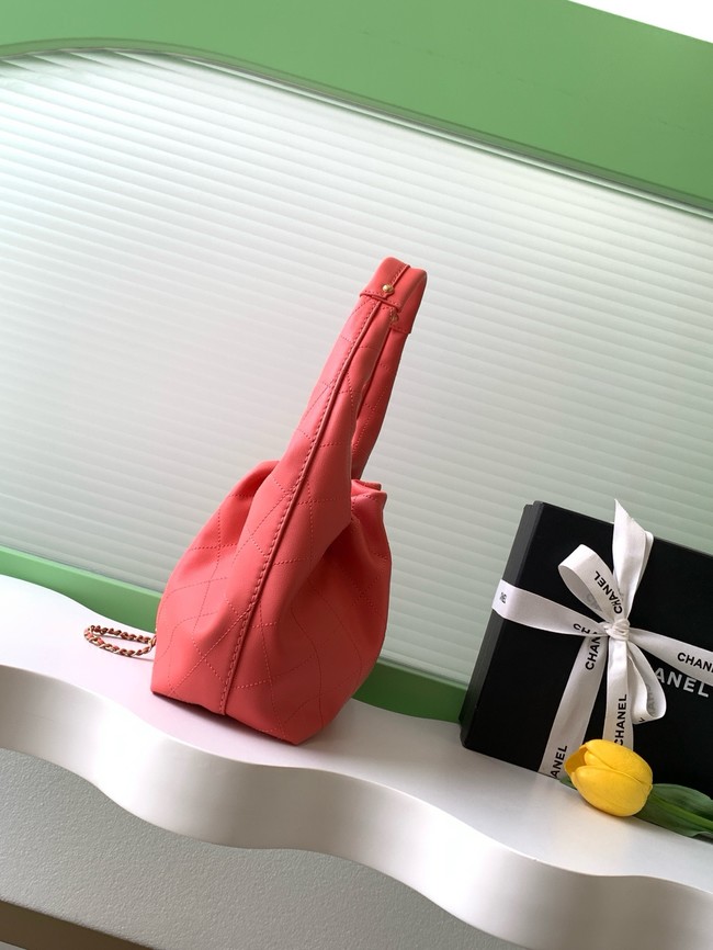 CHANEL Hobo Handbag AS5976 Coral