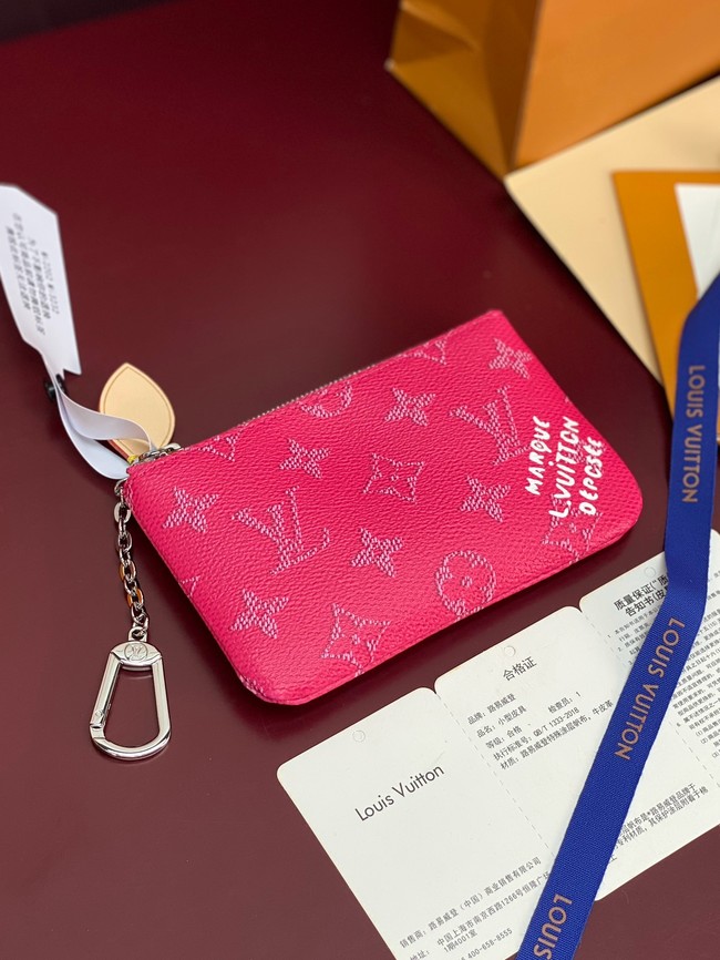 Louis Vuitton NEW Key Pouch S M27141 rose