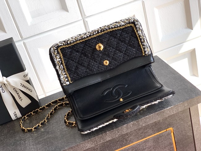 Chanel Small Classic Handbag A01113 black