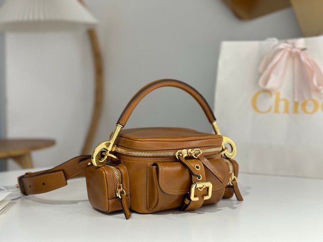 Chloe Soft leather bowling bag W0653 brown