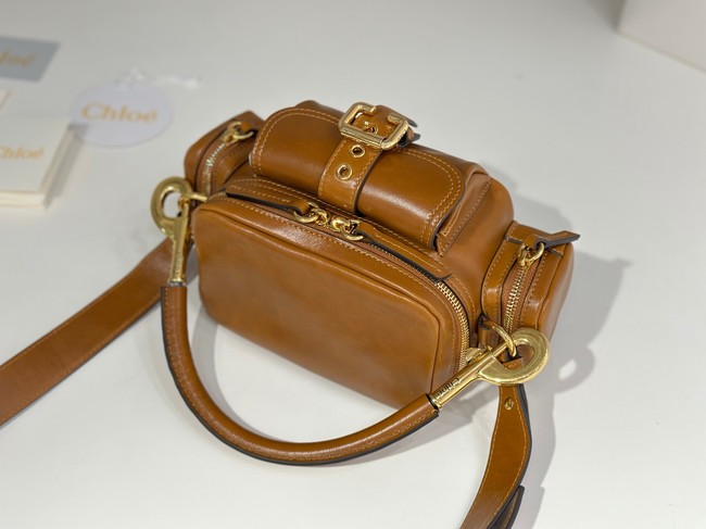 Chloe Soft leather bowling bag W0653 brown
