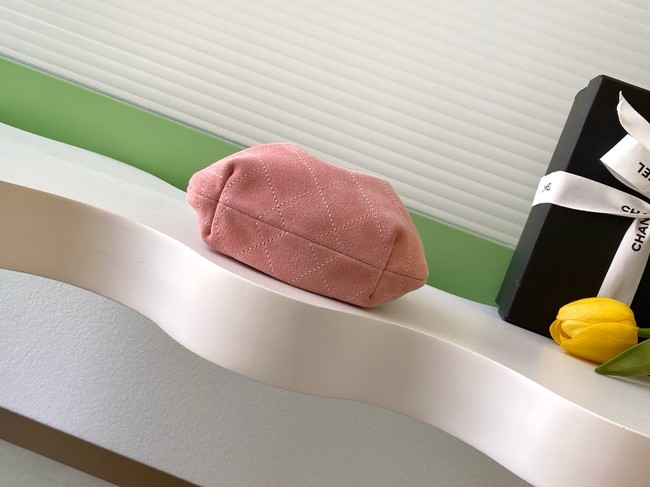 CHANEL mini Hobo Bag Suede AS4981 pink