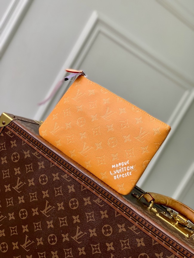 Louis Vuitton NEW Key Pouch M M27109 Saffron Yellow