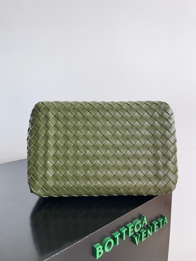 Bottega Veneta Parachute 826212 dark green&Brass finish