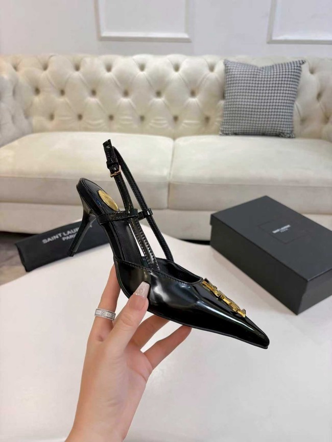 Saint Laurent slingback pumps in smooth leather 97170-1