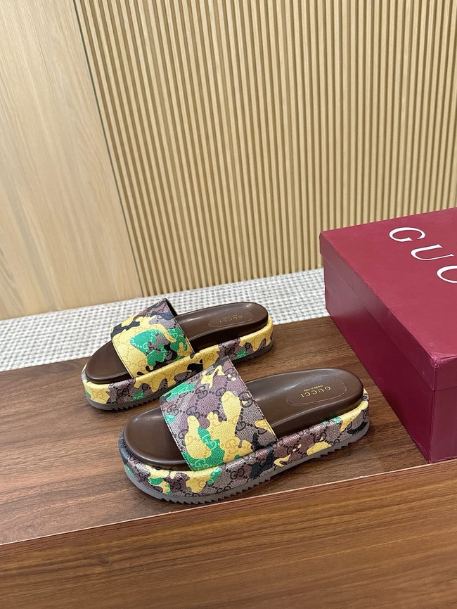 GUCCI Womens platform slide sandal 87185-3