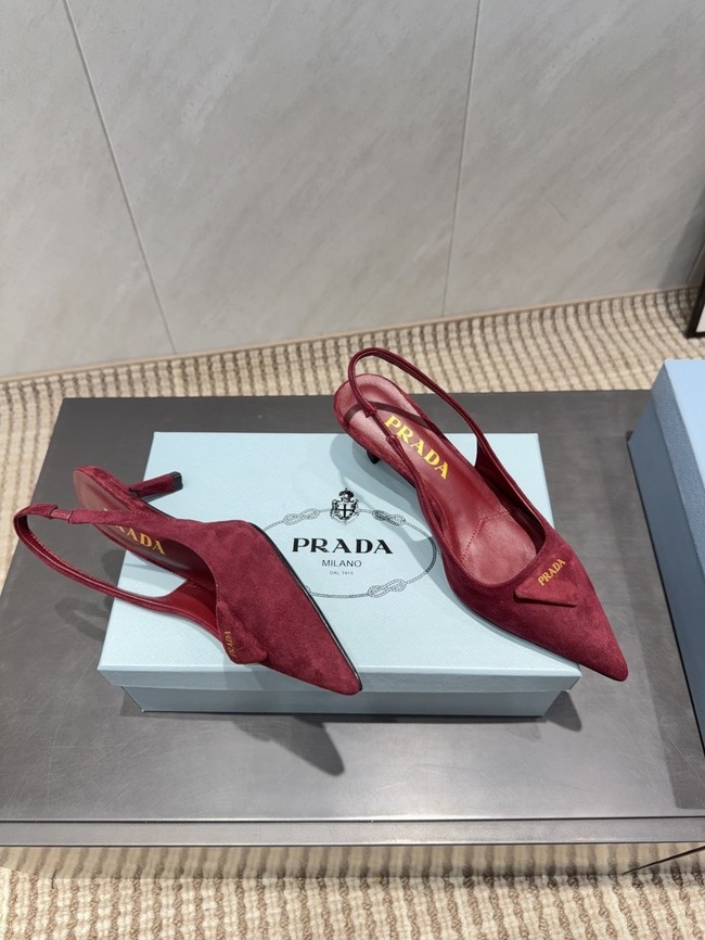 Prada leather slingback pumps 87220-3