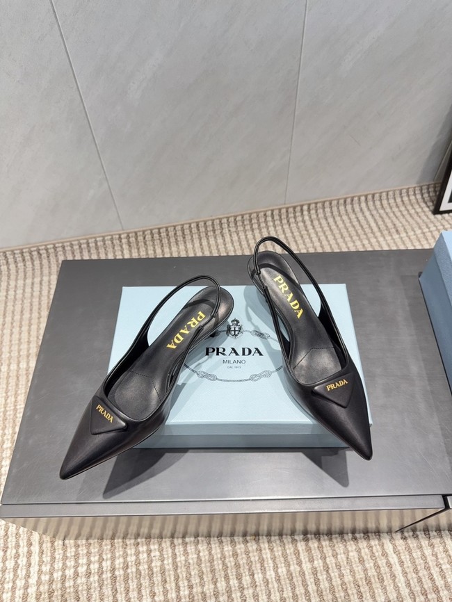 Prada leather slingback pumps 87220-8