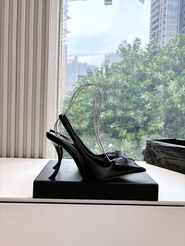 YSL AMALIA slingback pumps in satin crepe 21025-3