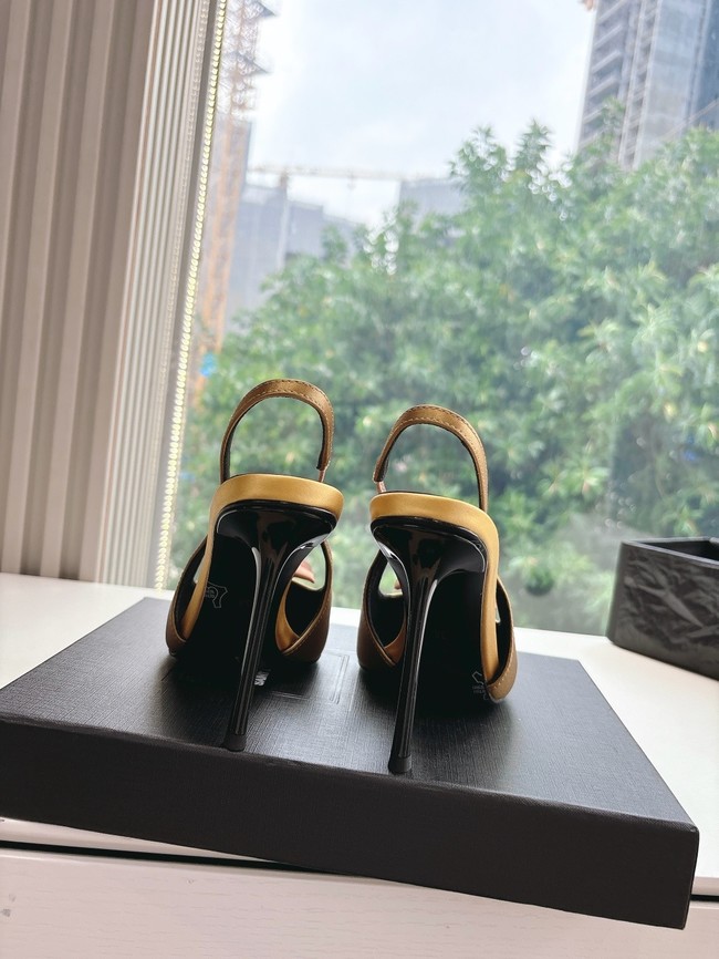YSL AMALIA slingback pumps in satin crepe 21025-6