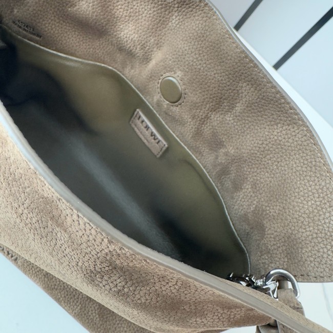 Loewe Flamenco Leather Shoulder Bag 262355 dark brown