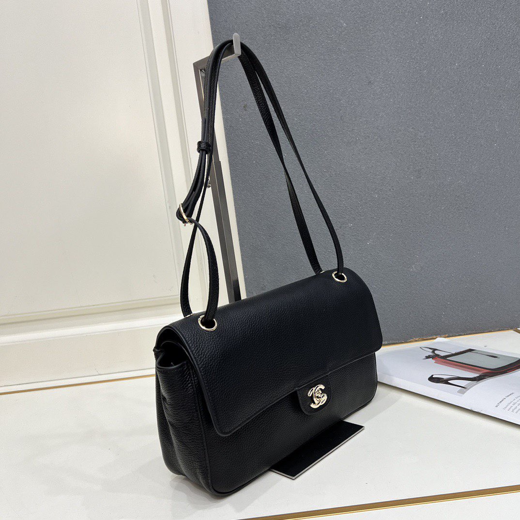 Chanel 26SS Original Leather Tote Shopping Bag 1A013 Black Chanel 26SS Original Leather Tote Shopping Bag 1A013 Black