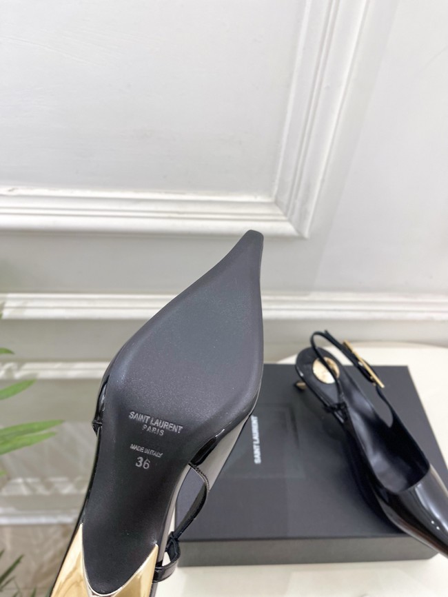 Saint Laurent JEANNE slingback pumps leather 21051-5