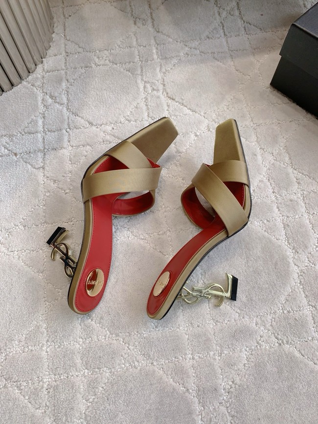 Saint Laurent CHANDELLE mules in satin crepe 15518-2