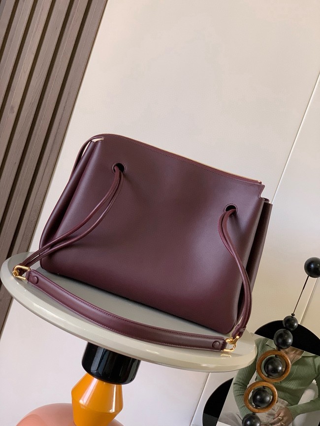 Loewe Large soft calfskin leather Madrid bag 9148 Burgundy