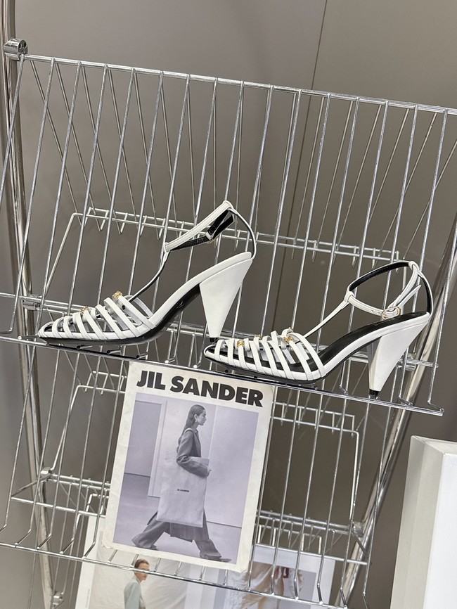 CELINE CAGE STRAPPY SANDAL IN LAMINATED LAMBSKIN 36657-2