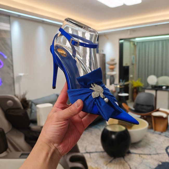 Saint Laurent AMALIA slingback pumps in satin crepe Heel 10.5CM 35964-7