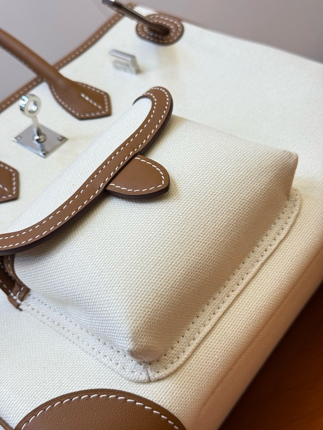 Hermes Birkin Toile & Cuir H6987-11