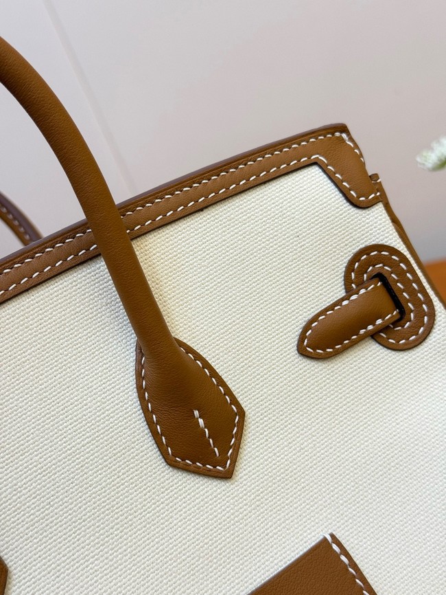 Hermes Birkin Toile & Cuir H6987-11