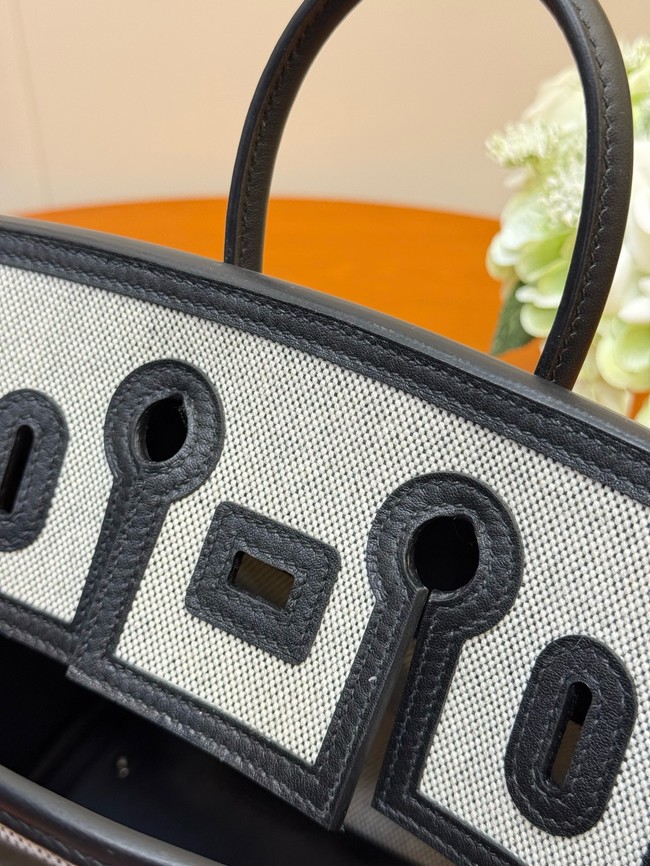 Hermes Birkin Toile & Cuir H6987-12