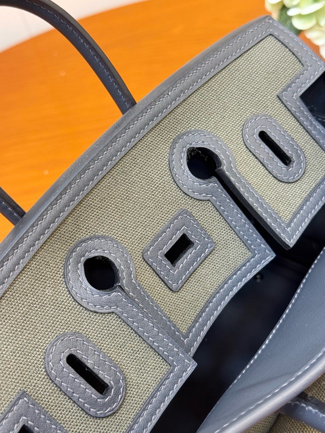 Hermes Birkin Toile & Cuir H6987-4