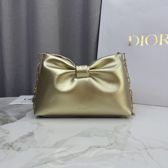 Small Dior Bow BagTourmaline Lambskin M0715O gold