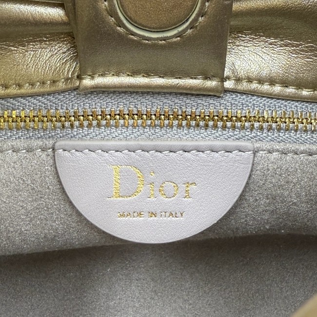 Small Dior Bow BagTourmaline Lambskin M0715O gold