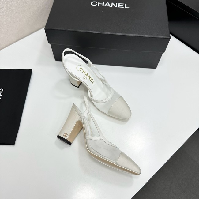 Chanel Slingbacks Mesh & Grosgrain 66937-6