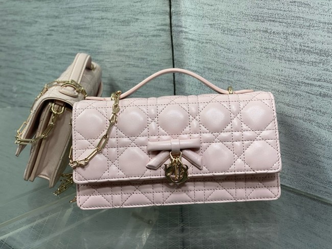 My Dior Mini Bag Cannage Lambskin S0984PU Rose Lingerie