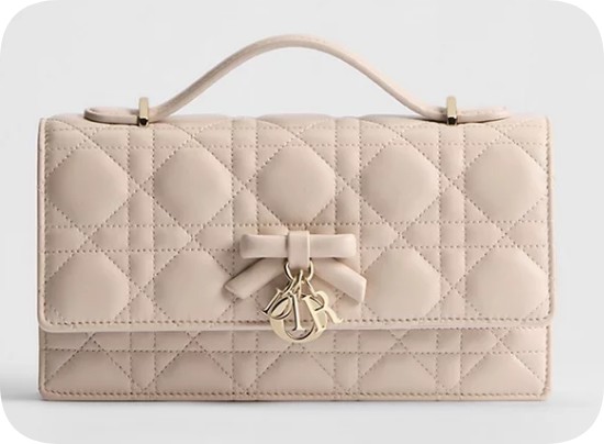 My Dior Mini Bag Cannage Lambskin S0984PU Rose Lingerie