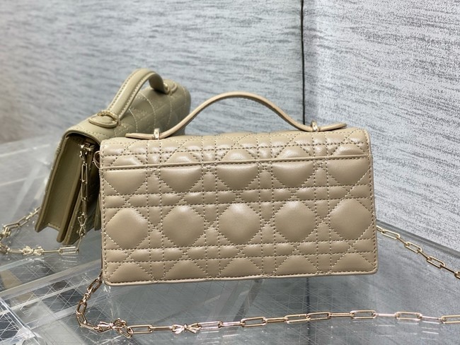 My Dior Mini Bag Cannage Lambskin S0984PU dark beige